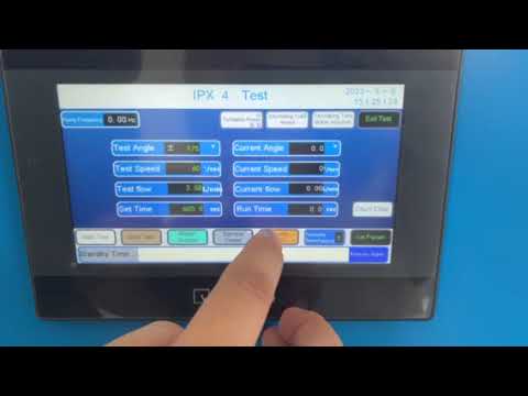 video aziendali circa IEC 60529 IPX3/IPX4 oscillating tube with rotation table, control system and water tank