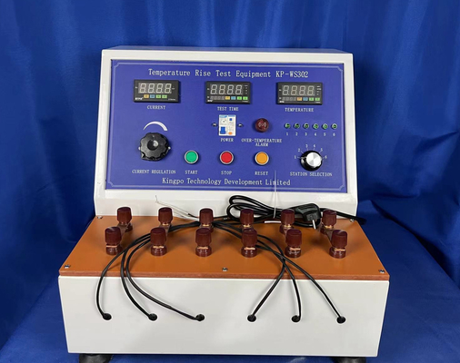 La figura 44 la spina di IEC 60884-1 di 6 stazioni appunta l'apparecchiatura della prova di aumento di temperatura