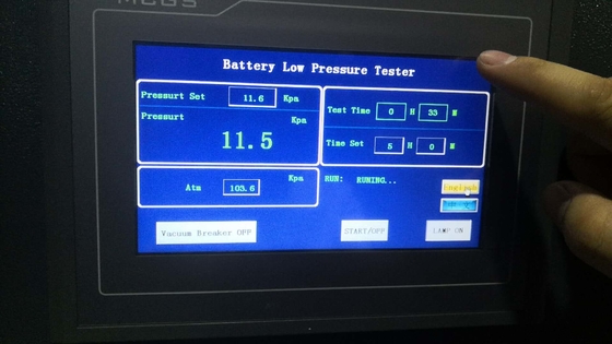 IEC62133 camera di compressione bassa della batteria al litio di clausola 7.3.7 per simulare prova di elevata altitudine