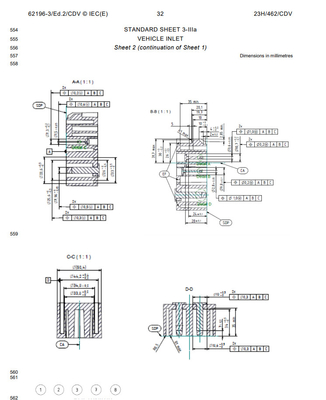 Calibro IEC62196 per la spina &amp; Pin List