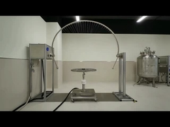 Apparecchiatura di collaudo antipolvere d'oscillazione del IP della metropolitana 0-50 gradi Ipx3 centigrado Ipx4