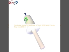 Sonde di prova simile alla sonda di prova B di IEC 61032 con faccia di arresto circolare Ø50 m